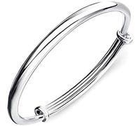 Brazalete de Plata de Ley 925 de Estilo Simple para Mujer, brazaletes de Regalo, brazaletes Convenient Handled