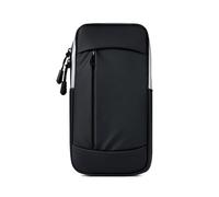 Brazalete para teléfono celular - Brazalete deportivo de PU, 10,5 x 19 cm, soporte para teléfono correr impermeable ajustable con tira, bolsillo para llaves, diseño transpirable de brazo de