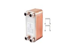 Brazed 30 40 60 Plates Heat Exchanger Homebrew Beer Cooler Wort Counterflow Chiller Cooler Stainless Garden Hose Cooling,Attrezzatura Efficiente(40 Plates)