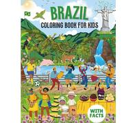 Brazil coloring book for kids with facts
