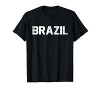 Brazil Country Name Athletic Fan Maglietta