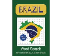 Brazil Word Search Puzzle Book: Word Searches with Easy to Read Print About Brazil, Brazilian Cities and Brazilian Places | 6x9 inches, 110 Pages | 55 ... Vacations, Holidays or just Free Time Fun!