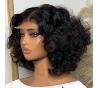 Brazilian Body Wave Short Bob 13X6 HD Lace Frontal 13X4 Parrucche Frontali Trasparenti Per Capelli Umani Water Wave 5X5 Parrucca Con Chiusura In Pizzo