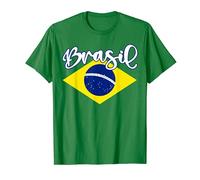 Brazilian Flag Colors Design. National Brazil / Brasil Maglietta