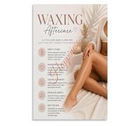 Brazilian Wax Poster Aftercare Guide Beauty Education | Lists what to avoid after waxing for best results(Unframed,08X12inch(20X30cm))