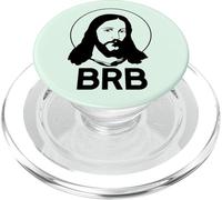 BRB BE RIGHT BACK Meme di Pasqua Divertente Gesù Cristo LOL PopSockets PopGrip per MagSafe