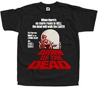 BRBOQW Dawn of The Dead Movie Poster 1978 Men T-Shirt Printed Camiseta Black Tee Top L