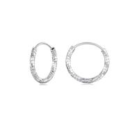 BRBRB Orecchini a cerchio in argento sterling S925 con cristalli di ghiaccio for donna - Gioielli OL moderni, ipoallergenici, placcati in oro, 3 misure (14 mm/21 mm/26 mm) con confezione regalo(S)
