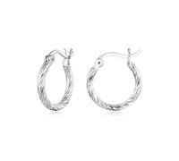 BRBRB Orecchini a cerchio in argento Sterling S925 for donna - Cerchi minimalisti ipoallergenici placcati in oro (taglie S/L) - Gioielli Ins Style, regalo di tutti i giorni for compleanni e Natale(S)