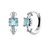 BRBRB Orecchini a polsino con croce di iride - Orecchini in argento sterling 925 con filigrana in rilievo for donna, gioielli di moda ipoallergenici, regalo for compleanni, Natale e anniversari