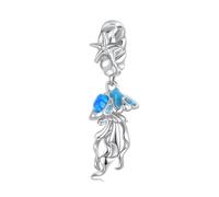BRBRB Perlina con ciondolo a forma di medusa in argento Sterling S925 originale for gioielli fai da te | Compatibile con Pandora, Biagi, Troll e Chamilia | Accessorio for collana e bracciale a tema oc