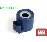 BRC Blu Magnetico Solenoide Bobina Mv 12V Dc Con Amp Conector Gpl / LPG / Gpl