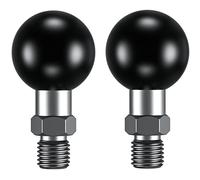 BRCOVAN 2 Pezzi, 1 Pollice Palla Adattatore con M10 x 1.25 x 10 mm Filettato Inviare Compatibile con RAM Mounts B Misurare Doppio Palla Presa Braccio