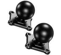 BRCOVAN 2 pezzi, base per montaggio a sfera da 1,5 '' con piastra quadrata AMPS a 4 fori in lega di alluminio, compatibile con supporti RAM Dimensioni C 1,5 pollici sfera doppia presa braccio