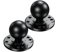 BRCOVAN 2 pezzi, base per montaggio a sfera da 1,5 '' con piastra rotonda in lega di alluminio AMPS, compatibile con supporti RAM Dimensioni C 1,5 pollici sfera doppia presa braccio