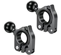 BRCOVAN 2 Pezzi, Lega Alluminio Supporto per Morsetto per Manubrio con 1 Pollice Palla per RAM Mounts B Szie Braccio a Doppia Presa Sferica, Per Binari Diametro 0,5''/0,875''/1''/1,26''