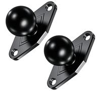 BRCOVAN 2 pezzi, supporto a sfera da 2,5 cm con base diamantata in lega di alluminio, caratteristiche modello di foro AMPS standard del settore, compatibile con supporti RAM B Dimensioni 2,5 cm