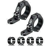 BRCOVAN 2 Pezzi, Supporto per bandiera con luce a frusta UTV in lega di alluminio, staffa per barra luminosa a LED regolabile a 360° adatta per roll-bar da 1,5''/1.65''/1.75''/1.85''/2''