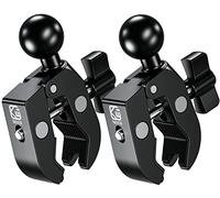 BRCOVAN 2PCS, Base a Morsetto Rapido in Alluminio con Sfera in TPU da 1" per Manubri da 0,5" a 2" di Diametro Compatibile con RAM Mounts B Taglia 1" Braccio a Doppia Presa a Sfera
