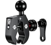 BRCOVAN Antifurto Base a Morsetto Rapido in Alluminio con Sfera in TPU da 1" per Manubri da 0,5" a 2" di Diametro Compatibile con RAM Mounts B Misurare Doppio Palla Presa Braccio