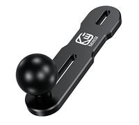 BRCOVAN Base di montaggio in lega di alluminio con sfera in TPU da 1" per moto, copertura del serbatoio del freno/frizione, compatibile con RAM Mounts B dimensione 1 pollice sfera braccio doppio