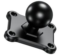 BRCOVAN Base per montaggio a sfera da 2,5 cm con piastra quadrata AMPS a 4 fori in lega di alluminio compatibile con supporti RAM Dimensioni B Braccio a doppia presa a sfera da 1 pollice