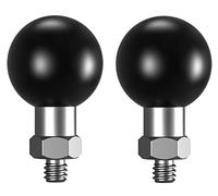 BRCOVAN Confezione da 2 adattatori a sfera da 1 '' con perno filettato da 1/4"-20 per action camera e videocamera, compatibile con supporti RAM di dimensione B 1 pollice sfera a doppia presa braccio