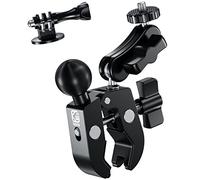BRCOVAN Fotocamera Staffa Kit con Morsetto manubrio Base e Doppio Palla Presa Braccio e Tripod Mount Adapter per Gopro Hero Action Camera