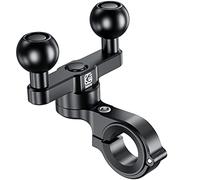 BRCOVAN Lega Alluminio Supporto per Morsetto per Manubrio con Due Giunti Sferici in TPU da 1 Pollice (25,4 mm) Compatibile con RAM Mounts B Szie Braccio a Doppia Presa