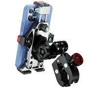 BRCOVAN Lega Alluminio Supporto Telefono Motociclo con Smorzatore Vibrazioni, Metallo Manubrio Porta Telefono per Moto Bici Scooter ATV UTV per 4.7''-7.2'' Smartphone
