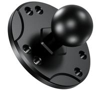 BRCOVAN Supporto base per piastra rotonda AMPS a 6 fori in lega di alluminio con adattatore a sfera in TPU da 2,5 cm compatibile con supporti RAM Braccio a doppia presa, lavorazione CNC, superficie anodizzata dura di grado iii