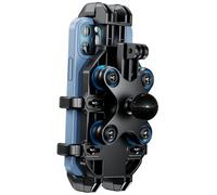 BRCOVAN Supporto per telefono da moto con antivibrazioni, supporto per cellulare resistente regolabile compatibile con supporti RAM B Dimensioni 1 '' braccio a doppia presa a sfera, adatto per