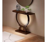 BRCYKRWY Tavolo Consolle Ingresso,Mensola Dietro Divano,Mobile Ingresso Corridoio,Elegante Mobile Espositivo A Mezzaluna per Soggiorno,Corridoio,Divano(31.5x11x30.7/80x28x78cm)