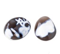 BRDECOR Black Cherry Blossom Agate Thumb Pietra Crystal di guarigione Palma Tascabile per Lo Stress ansia Chakra Bilanciamento della Meditazione Reiki Decor,50~100g/Pc