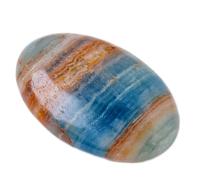 BRDECOR Pietre di Palma Blu Agata Polto di Pietra di Cristallo Giorna curativa per Reiki, Meditazione, bilanciamento dei Chakra, Terapia di Sollievo dallo Stress ansia, Decorazione per la casa