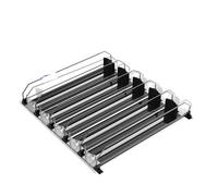 BRDQIMC 5/6 Set Di Ripiani For Bevande In Lattina - Ripiano Portaoggetti Regolabile In Larghezza Con Guida A Forma Di E For Cucina(38cm x 5)