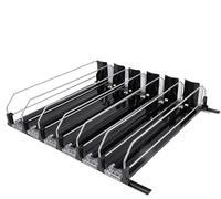 BRDQIMC 5/6 Set Di Ripiani For Bevande In Lattina - Ripiano Portaoggetti Regolabile In Larghezza Con Guida A Forma Di E For Cucina(41cm x 6)