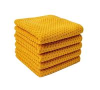 BRDQIMC 5 panni da cucina in microfibra - Design a chicco di mais, ispessiti for assorbire l'acqua e rimuovere l'olio, strofinacci e stracci for la pulizia