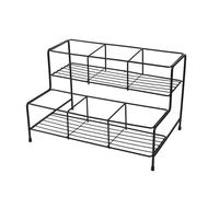 BRDQIMC Scaffale Portaoggetti Multiuso In Metallo - Espositore For Bottiglie Di Sciroppo E Porta Spezie For Bar, Armadi E Banconi Da Bar(6 Grids)