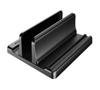 BRDQIMC Supporto For Laptop Da Ufficio - Design Verticale, Larghezza Scalabile, Spazio Di Archiviazione Salvaspazio Sulla Scrivania For Accessori For Computer(Black Single slot)