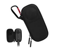BRDRC Custodia portatile piccola per Insta360 X5 X4 (per copriobiettivo originale), custodia protettiva rigida con cinturino da polso moschettone per accessori Insta360 X5 X4, Nero , per Insta360 x4