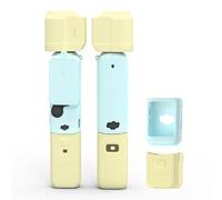 BRDRC Custodia protettiva in silicone Pocket 3, protezione per obiettivo, antigraffio, compatibile con DJI OSMO Pocket 3 Creator Combo accessori (giallo + blu)