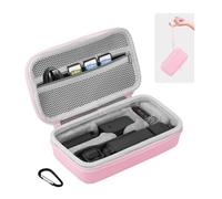 BRDRC Osmo Pocket 3 Custodia, custodia protettiva rigida portatile per DJI Osmo Pocket 3 Creator Combo accessori per fotocamera, con polso e moschettone (rosa), rosa, per dji osmo pocket 3 accessori