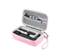 BRDRC Osmo Pocket 4, custodia portatile, custodia rigida protettiva per DJI Osmo Pocket 4 Creator Combo accessori per fotocamera con polso e moschettone (rosa)