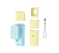 BRDRC per Osmo Pocket 3 Protezione per Obiettivo Copertura Protettiva Antigraffio per Pocket 3 Accessori Giallo+Blu