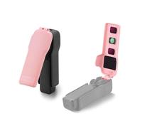 BRDRC Pocket 3 Cover Case Accessori, Gimbal Flip Copertura Protettiva Lens Protector Cap Contiene 3 Filtri per DJI Osmo Pocket 3 Creator Combo (rosa)