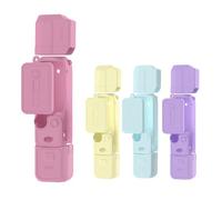 BRDRC Pocket 3 - Custodia protettiva in silicone, protezione per obiettivo, antigraffio, compatibile con DJI OSMO Pocket 3 accessori (rosso)