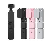 BRDRC Pocket 3 Custodia protettiva in silicone, protezione per obiettivo, antigraffio, compatibile con DJI OSMO Pocket 3 Creator Combo accessori (nero)