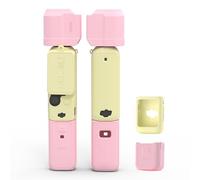 BRDRC Pocket 3 - Custodia protettiva in silicone, protezione per obiettivo, antigraffio, compatibile con DJI OSMO Pocket 3 Creator Combo accessori (giallo e rosa)