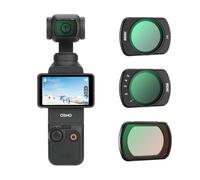 BRDRC Pocket 3 ND CPL Set di 3 filtri - CPL + Black Mist Filter 1/4 + ND2-32 Filtro magnetico lente per DJI Osmo Pocket 3 Creator Combo accessori - impilabili